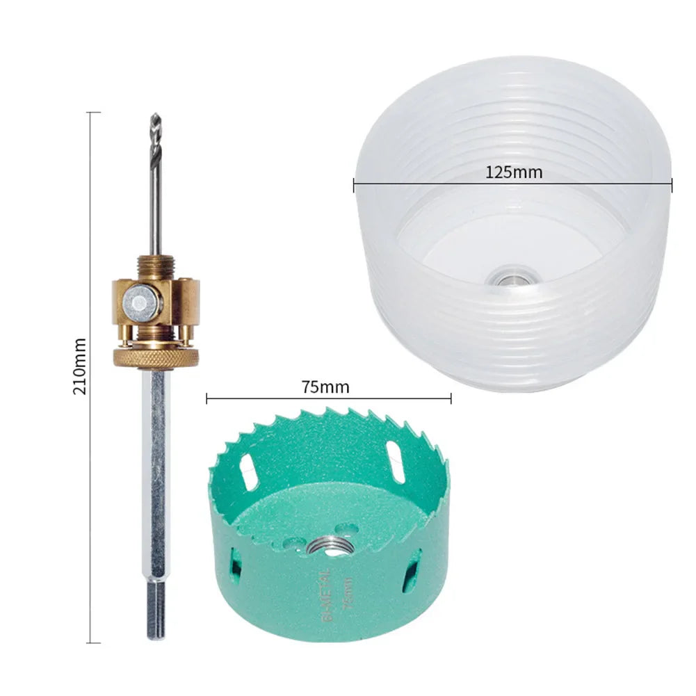 Hole Saw with Quick Release Shaft + Dust Collector