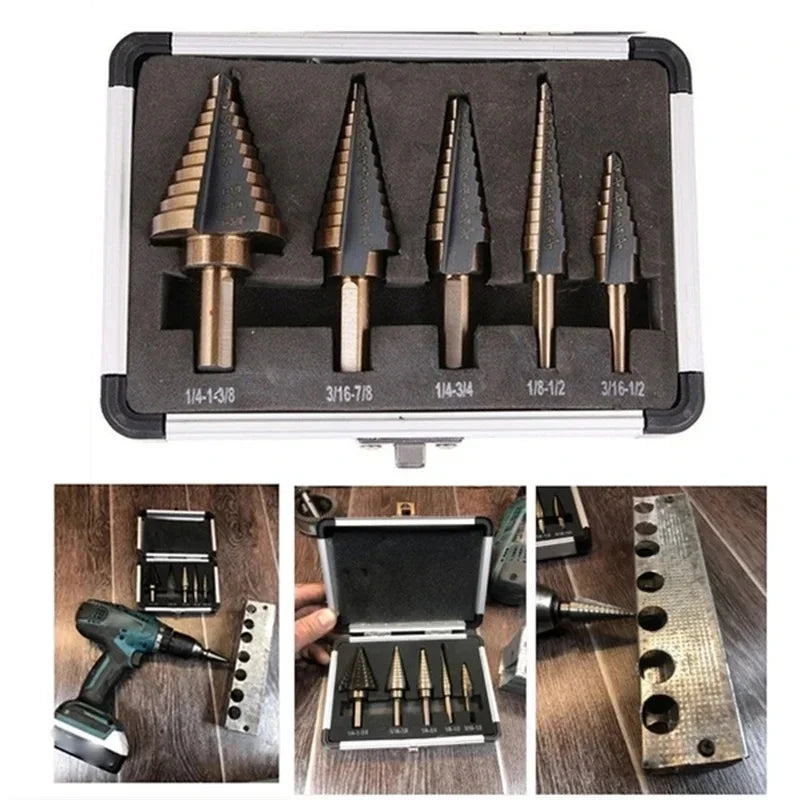 Step Drill Bit Set – High-Speed Steel HSS 4241