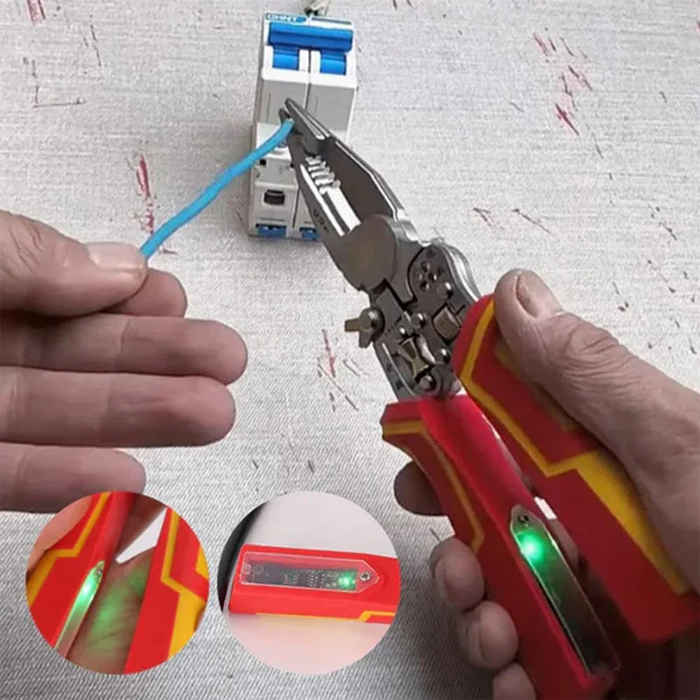 Wire Stripper Pliers (Voltage Tester)