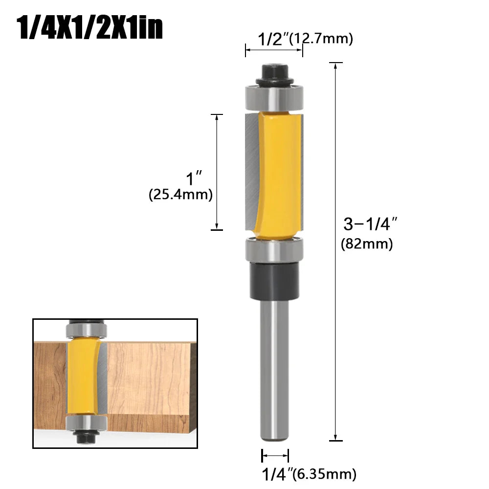 Straight Milling Cutter with 2 Bearings