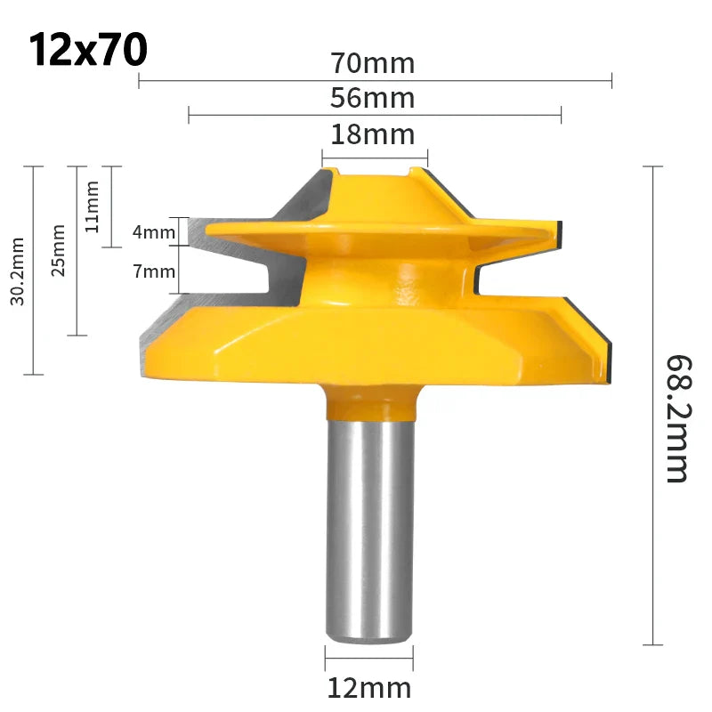 Router bit for 45º router