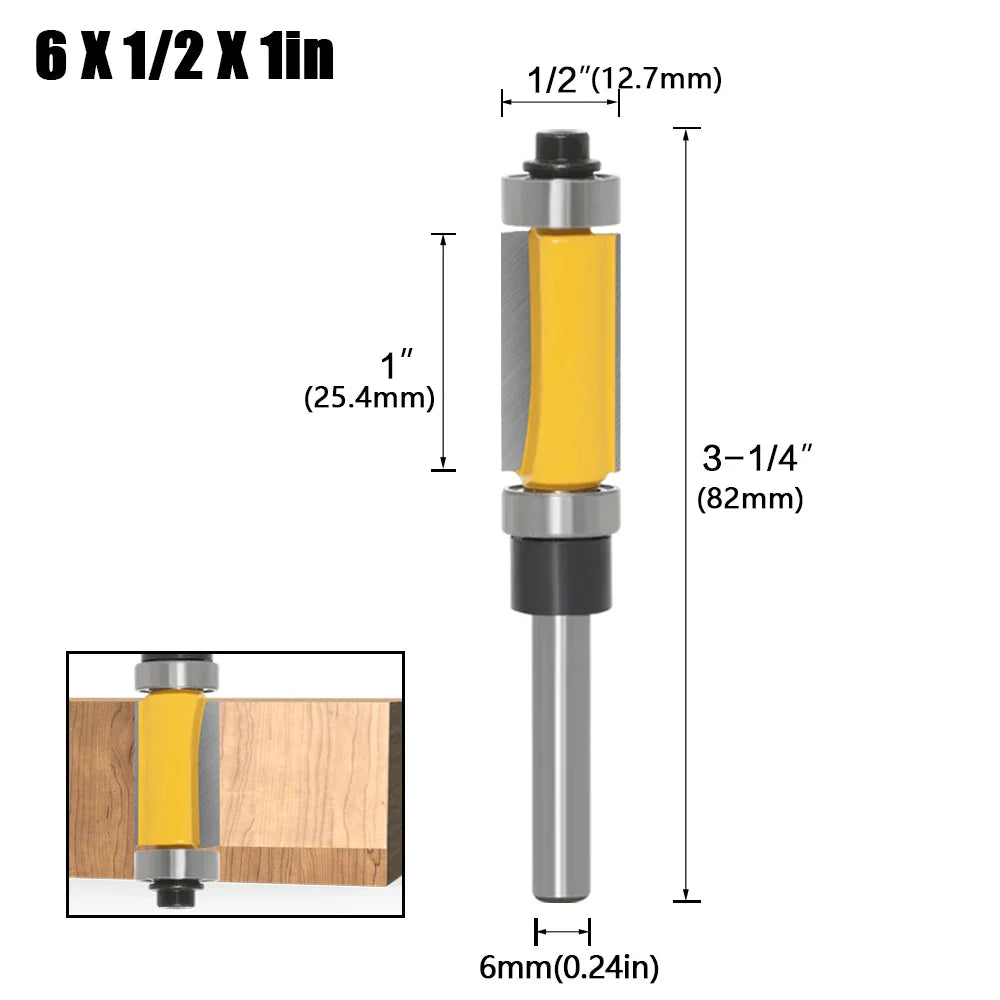 Straight Milling Cutter with 2 Bearings