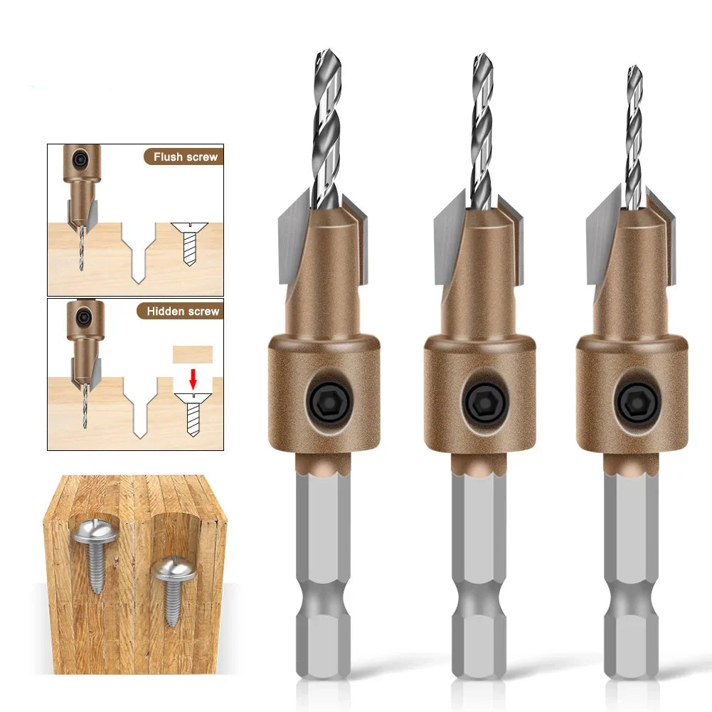 Countersink with 8mm Hex Shank