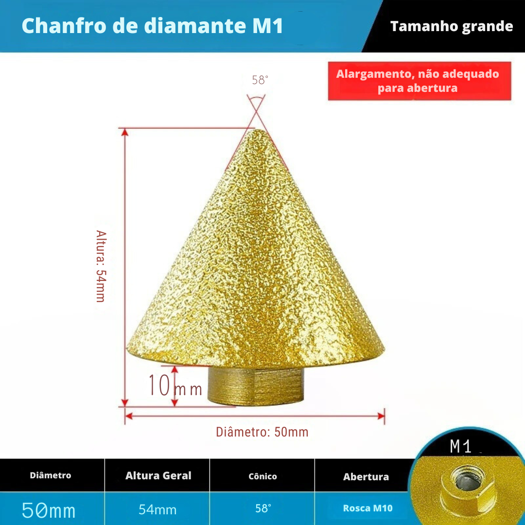 Conical Diamond Burr Countersink