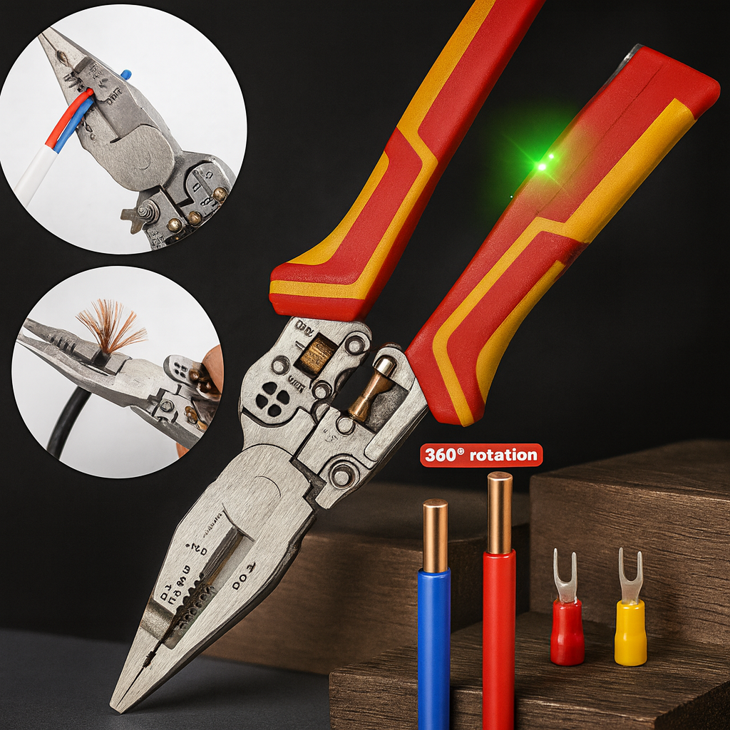Wire Stripper Pliers (Voltage Tester)
