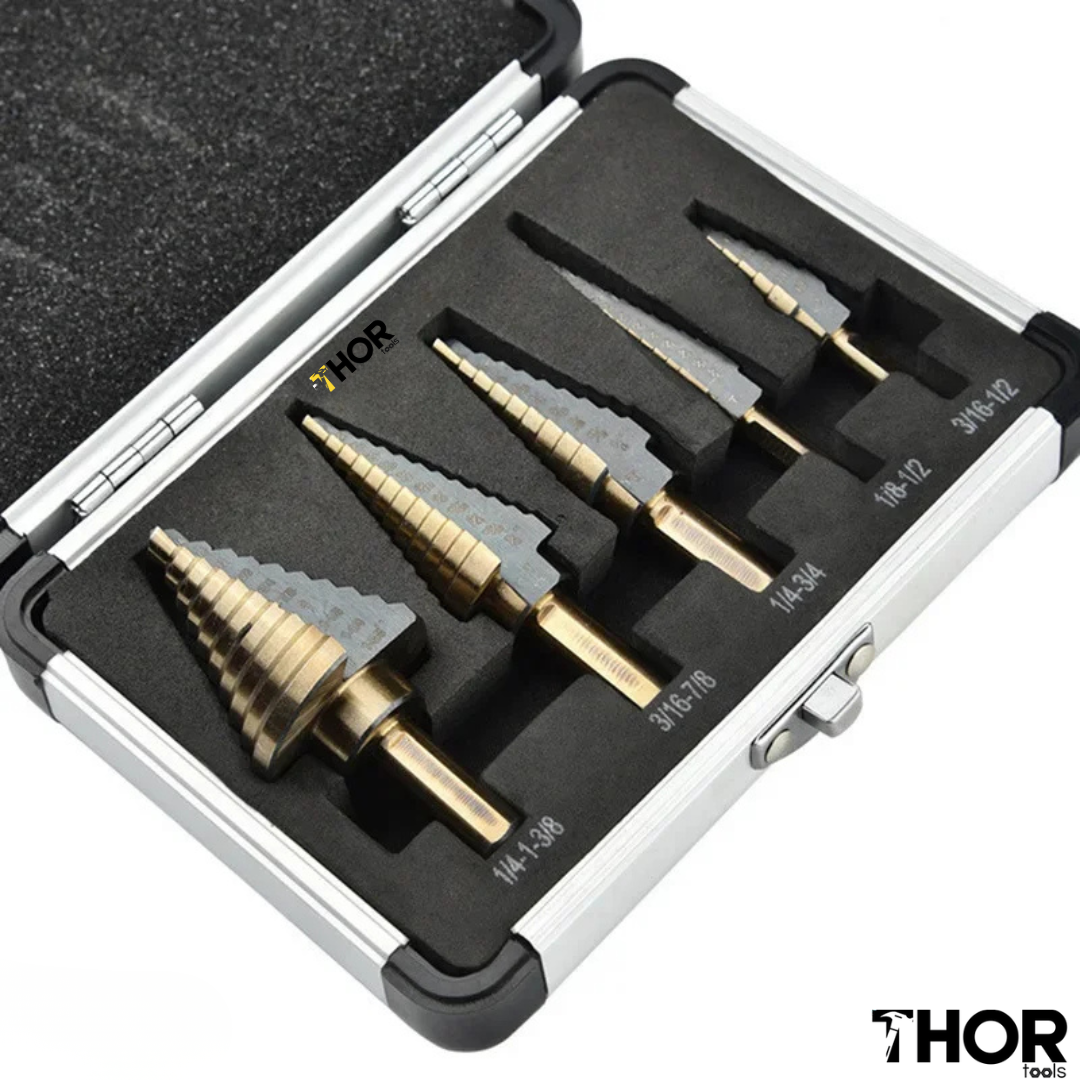 Step Drill Bit Set – High-Speed Steel HSS 4241