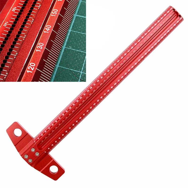 Aluminum ruler, precise square