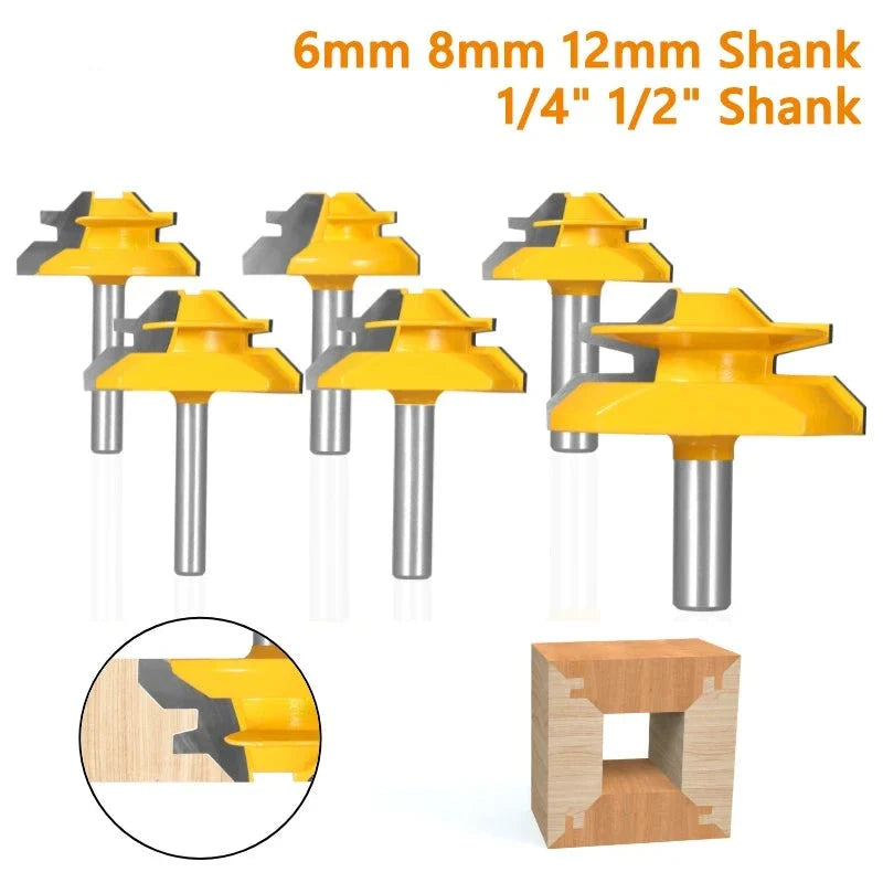 Router bit for 45º router