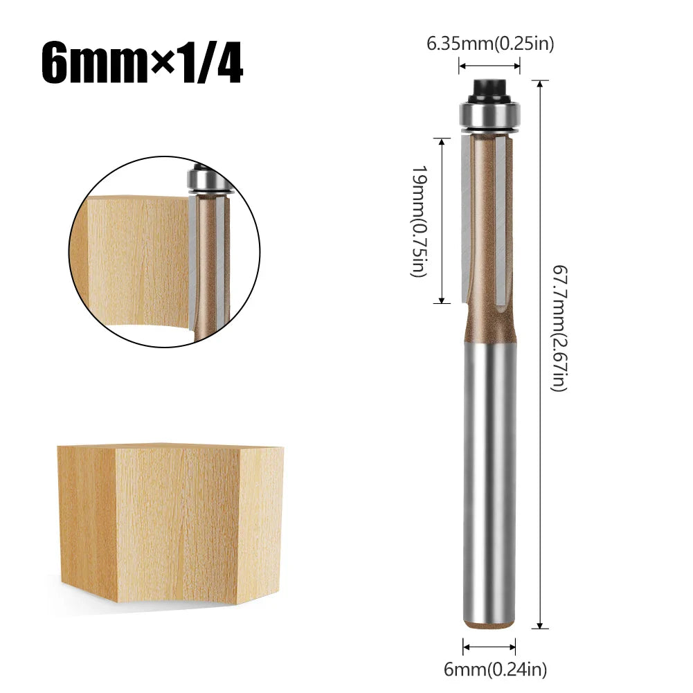 Straight Milling Cutter with Bearing