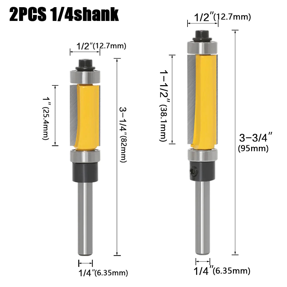 Straight Milling Cutter with 2 Bearings