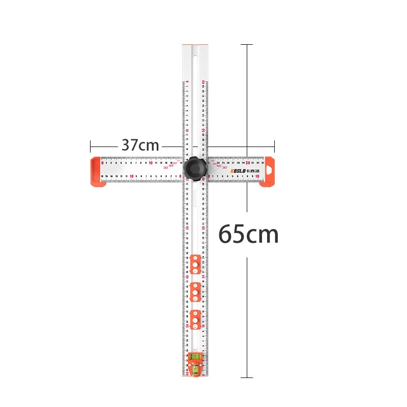 Precision Ruler with Drilling Template