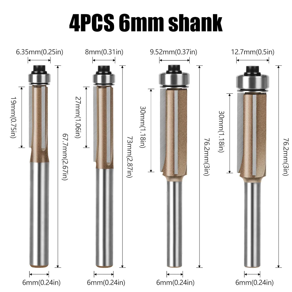 Straight Milling Cutter with Bearing