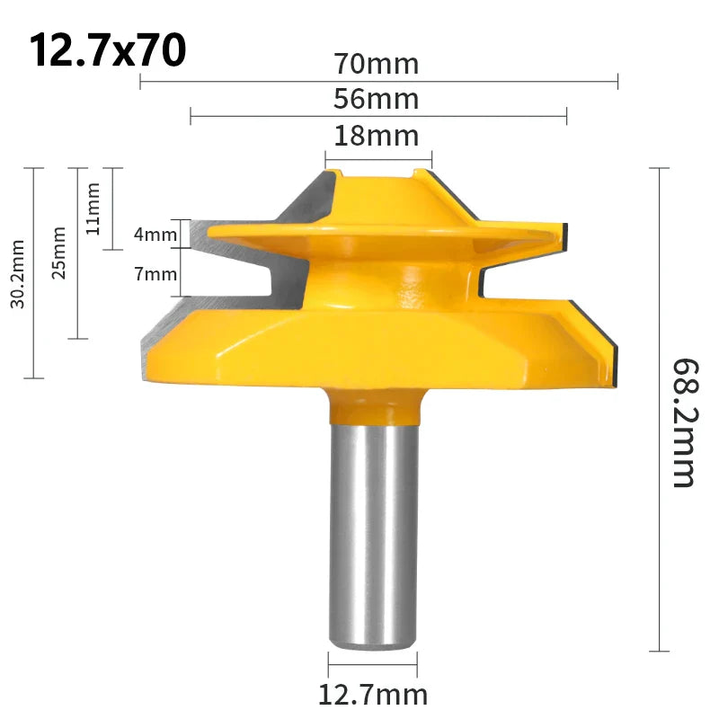 Router bit for 45º router