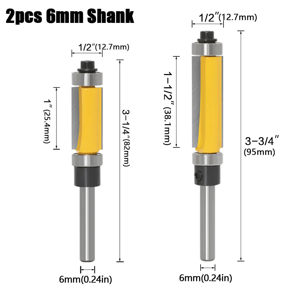 Straight Milling Cutter with 2 Bearings