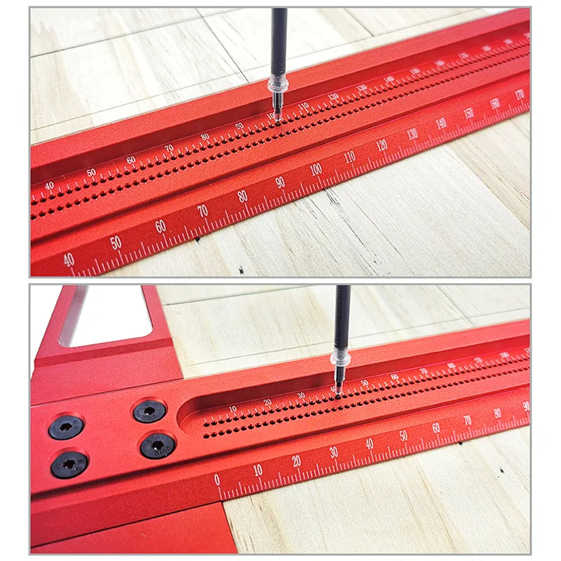 Aluminum ruler, precise square