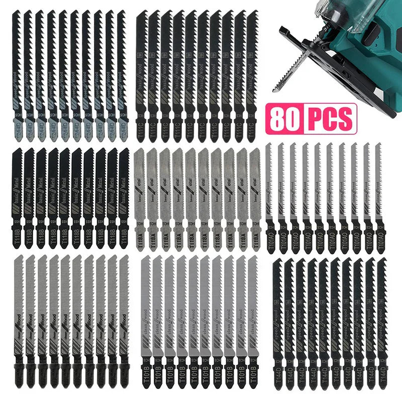 Jigsaw Saw Blades Kit (80 Pieces)