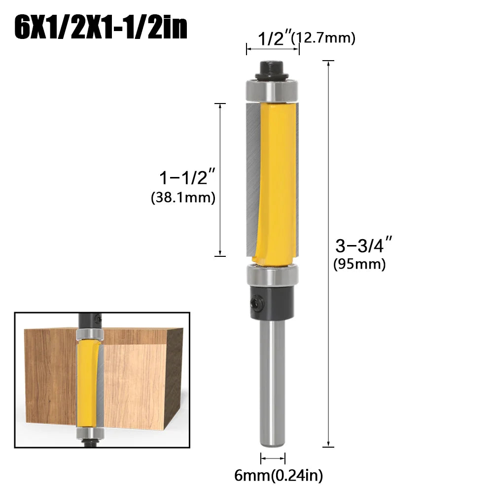 Straight Milling Cutter with 2 Bearings